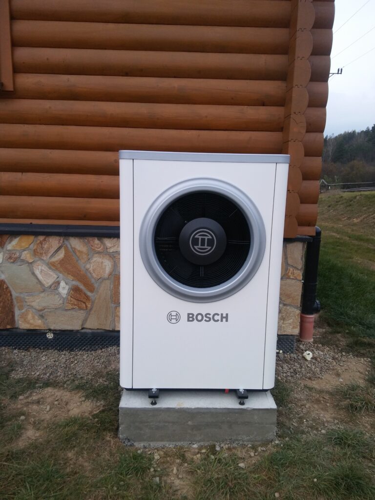 Pompa ciepła Bosh dla domu z drewna